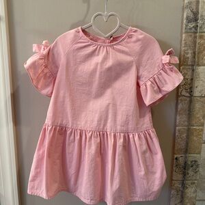 Zara Light Pink Dress with Ruffle Detail